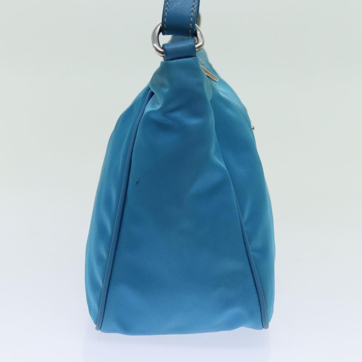 Prada Accessory Pouch Nylon Light Blue Auth