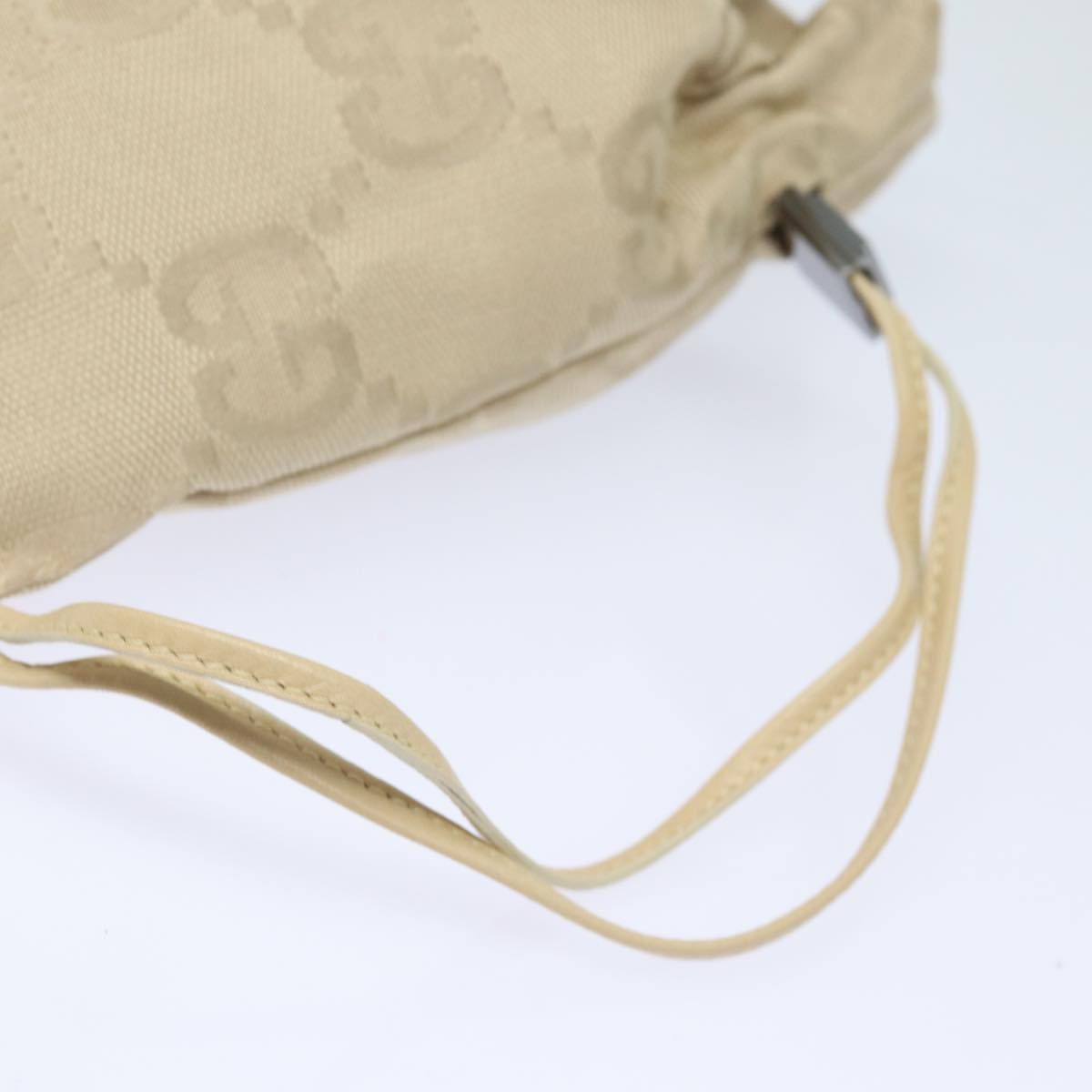Gucci Gg Canvas Pouch Beige 039 1047 Auth