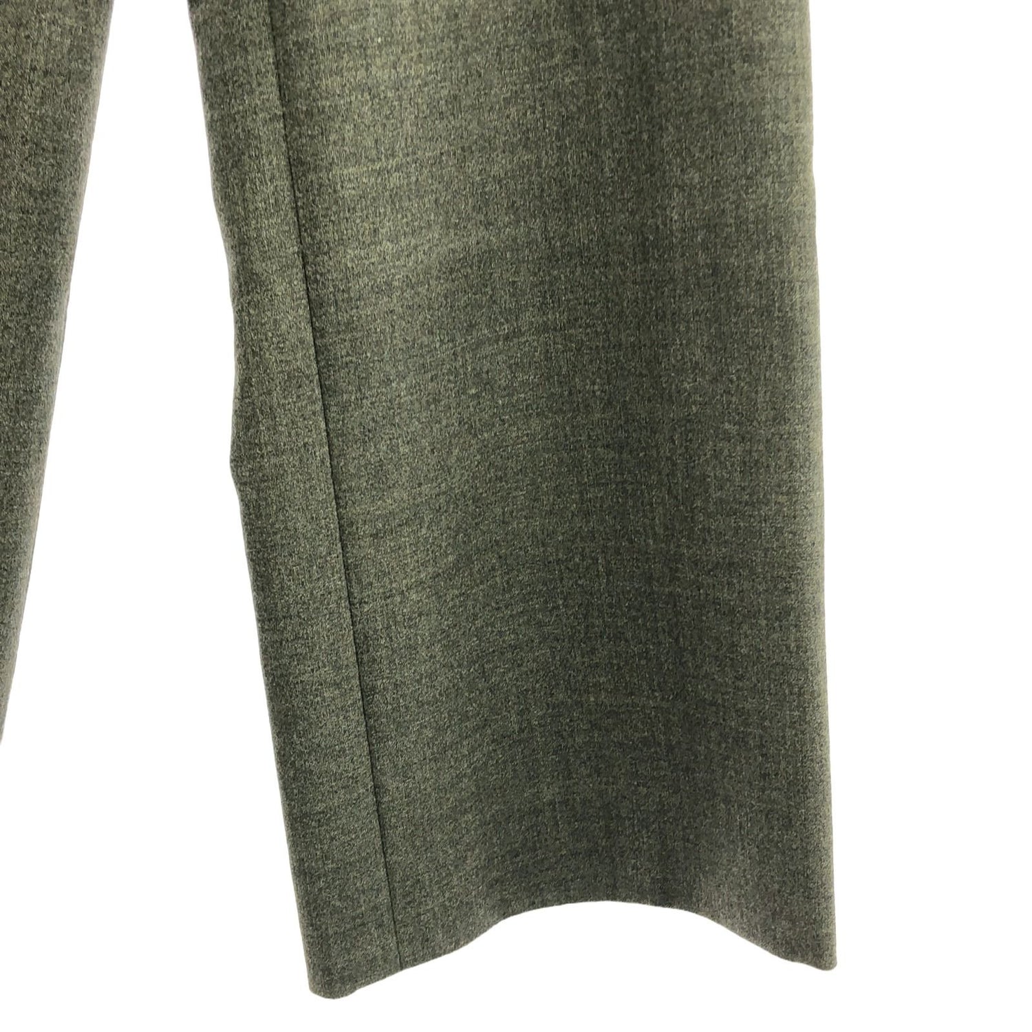 Chanel Green Pants Wool P 13903v 07978
