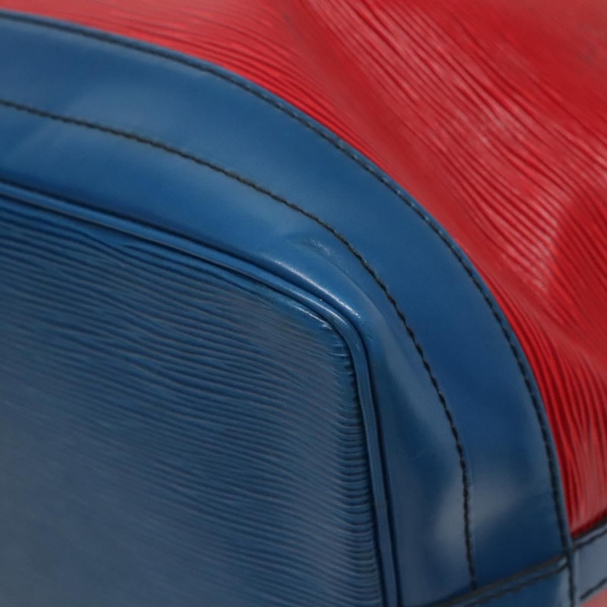 Louis Vuitton Epi Noe Shoulder Bag Bicolor Red Blue M 44084 Lv Auth