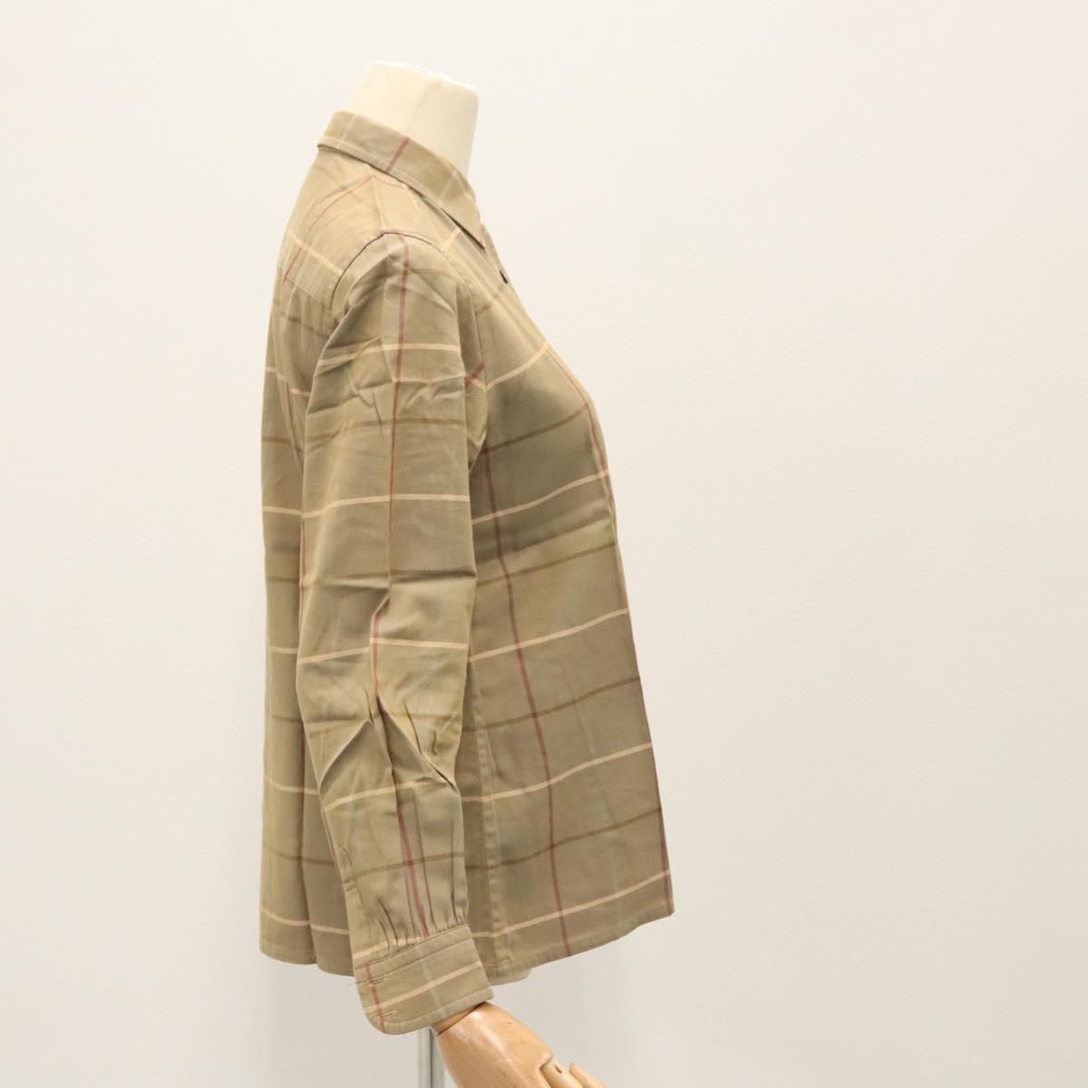 Burberrys Nova Check Shirt Cotton Beige Auth