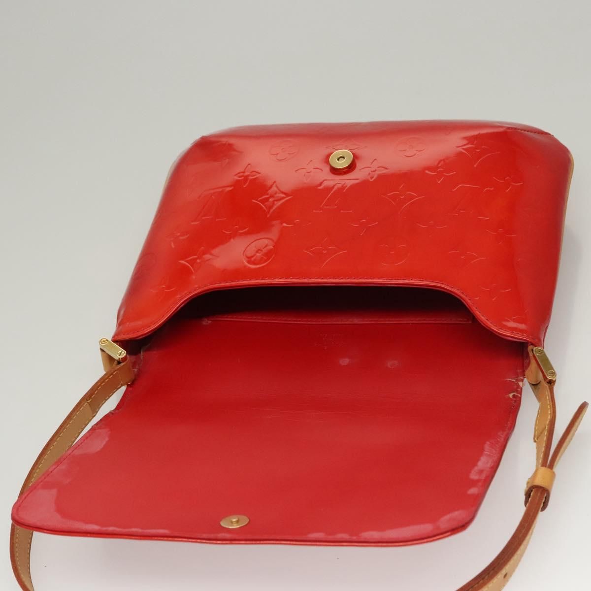 Louis Vuitton Vernis Thompson Street Bag Red M 91094 Lv Auth