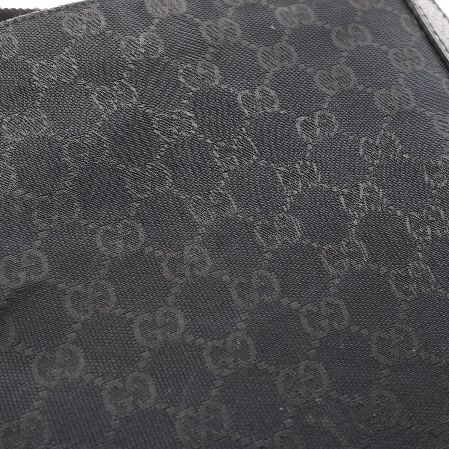Gucci Gg Canvas Shoulder Bag Black Canvas 122793