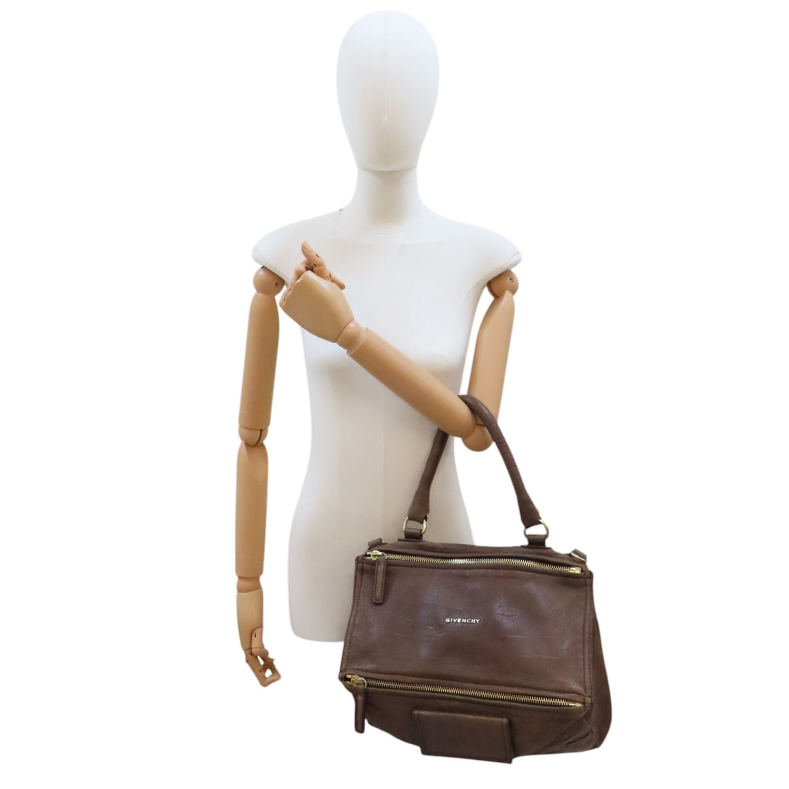 Givenchy Pandora Shoulder Handbag Coatskin Brown