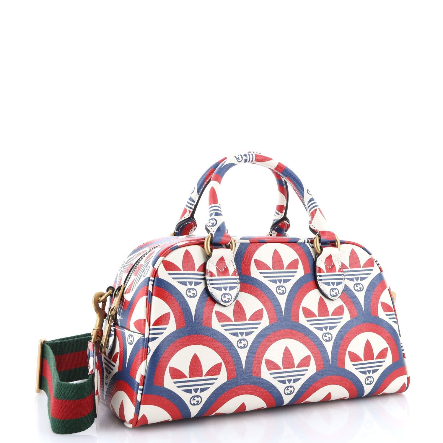 Gucci X Adidas Duffle Bag Printed Leather Mini