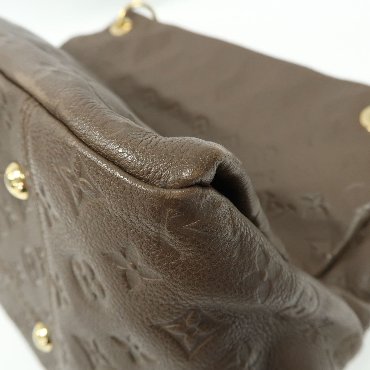 Louis Vuitton Cowhide Leather Artsy Mm Gold Shoulder Back Bag Color Brown Shoulder Bag M 94325