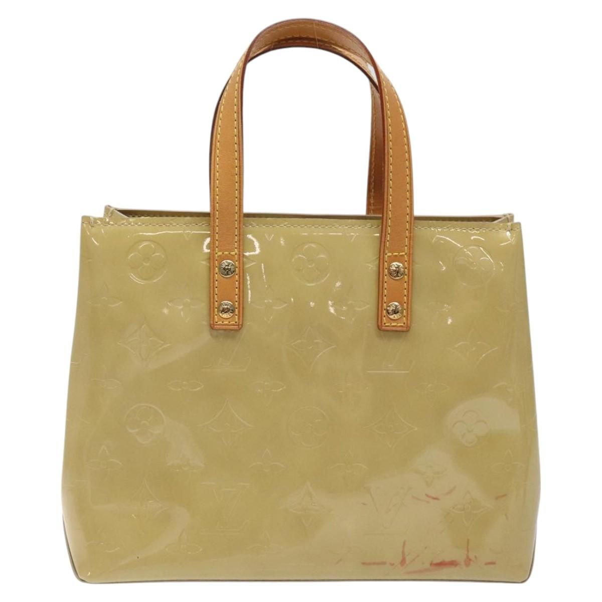 Louis Vuitton Vernis Reade Pm Hand Bag Beige M 91334 Lv Auth