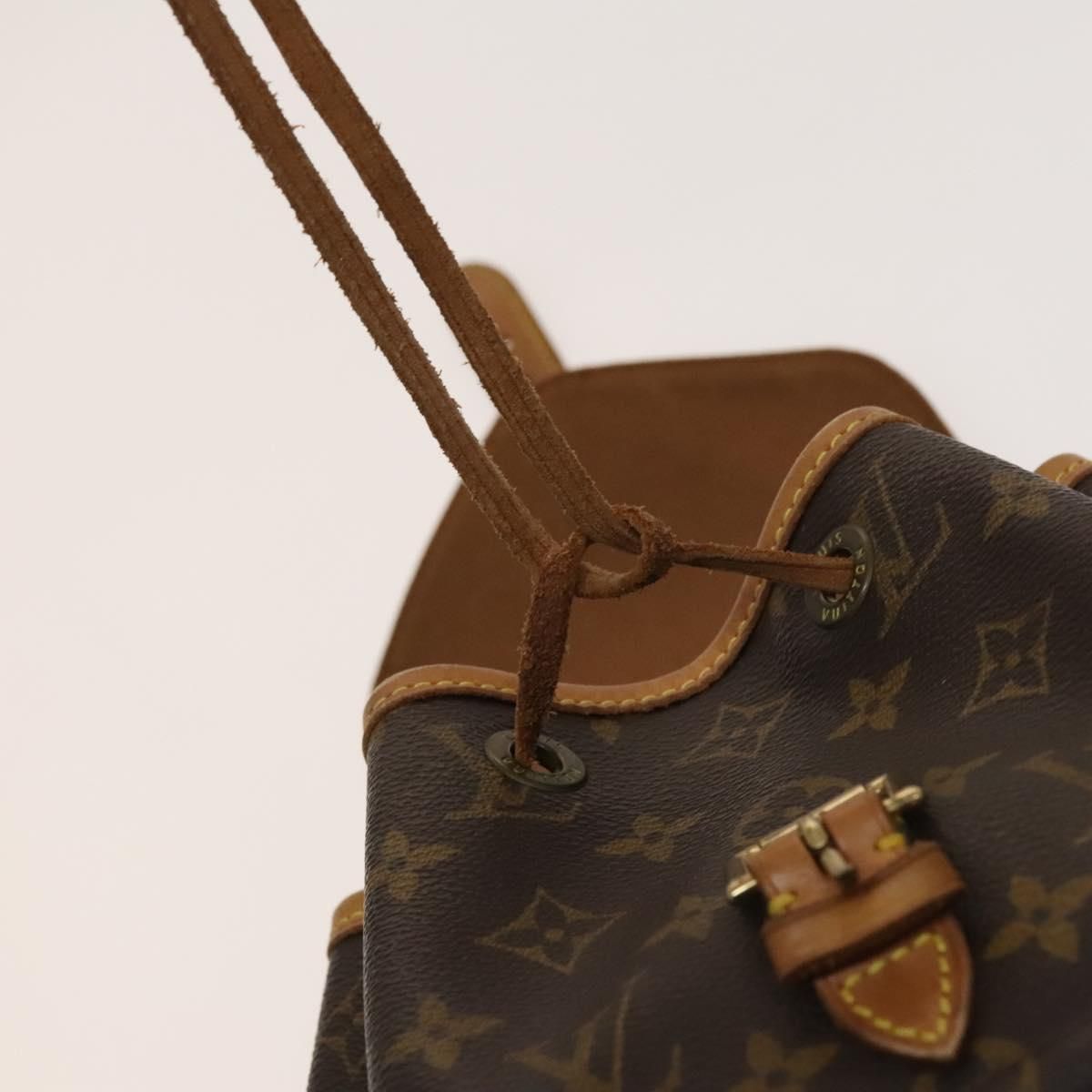 Louis Vuitton Monogram Montsouris Mm Backpack M 51136 Lv Auth