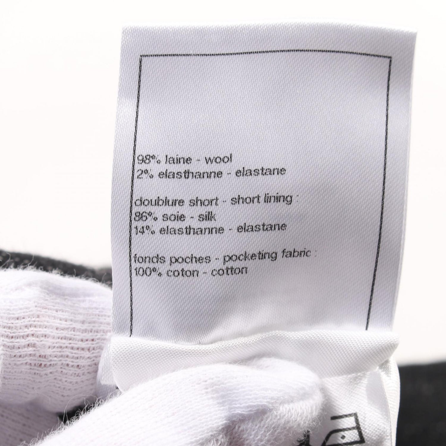 Chanel Black Coco Mark Pants Wool P 78024v 69462