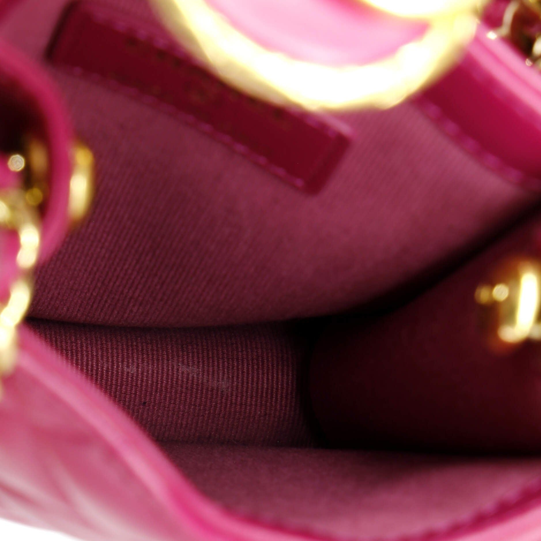 Chanel Quilt Metal Edge Cc Phone Holder With Chain Quilted Lambskin