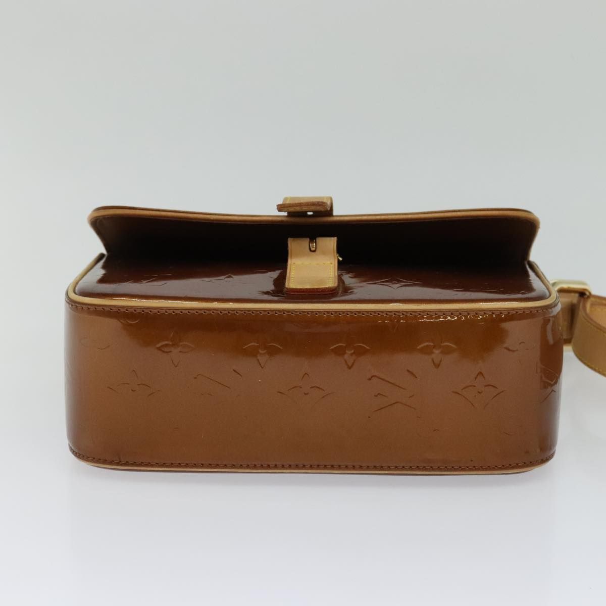 Louis Vuitton Vernis Christie Gm Shoulder Bag Bronze M 91107 Auth