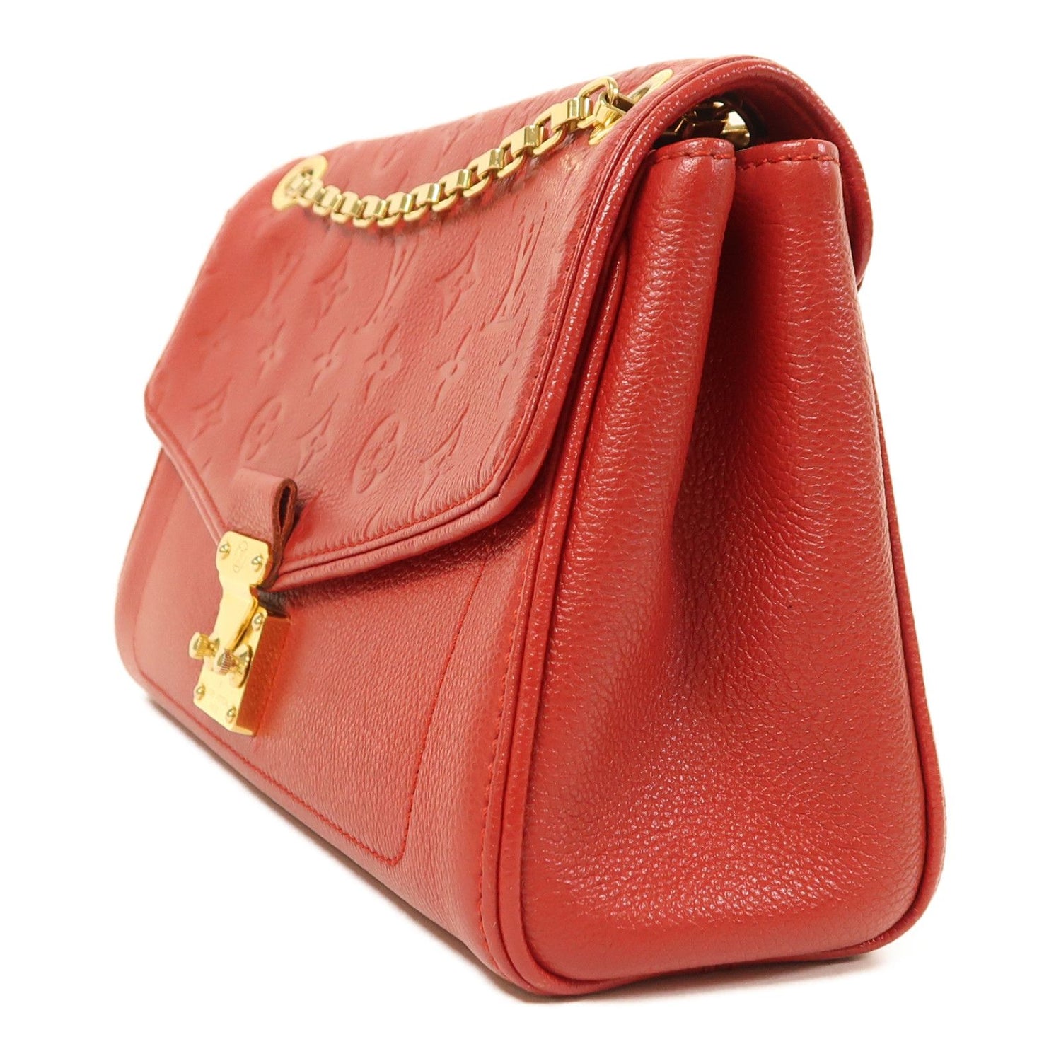 Louis Vuitton Empreinte St.germain Pm Kinxen Shoulder Back Bag Red Shoulder Bag M 48949