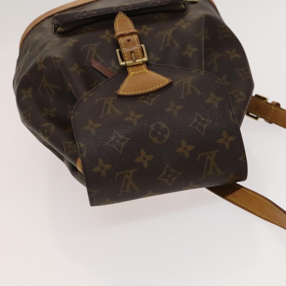 Louis Vuitton Monogram Montsouris Mm Backpack M 51136 Lv Auth