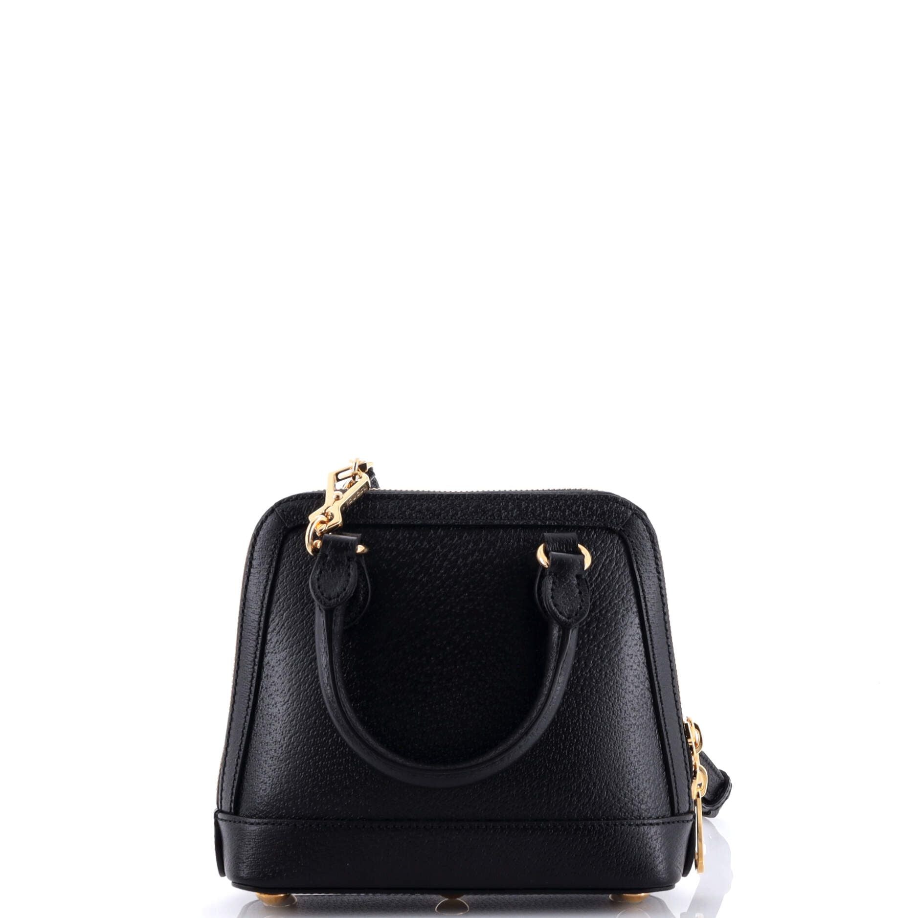Gucci X Adidas Horsebit 1955 Top Handle Bag Leather With Applique Mini