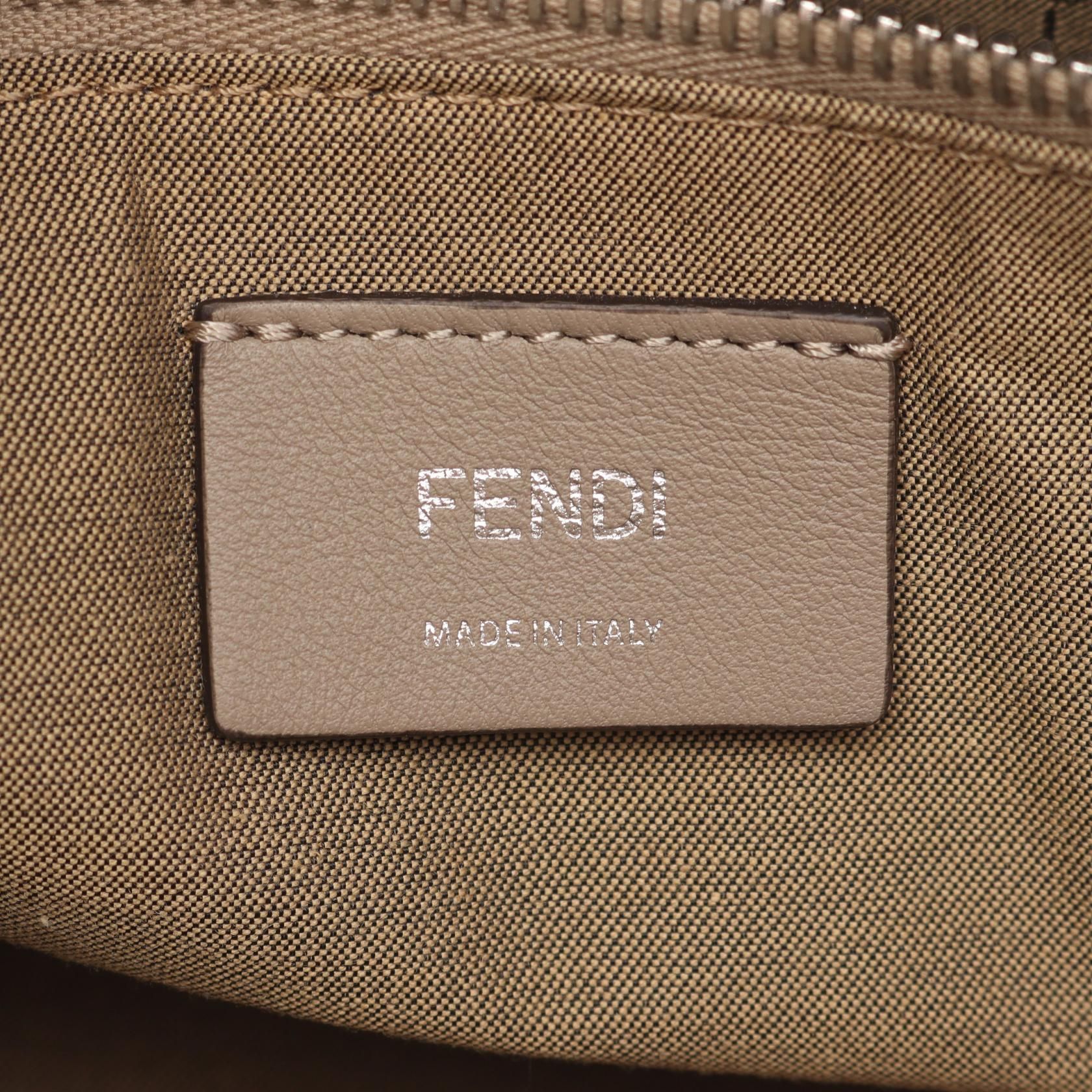 Fendi By The Way Medium Handbag Beige Leather 8bl 146 1d 5