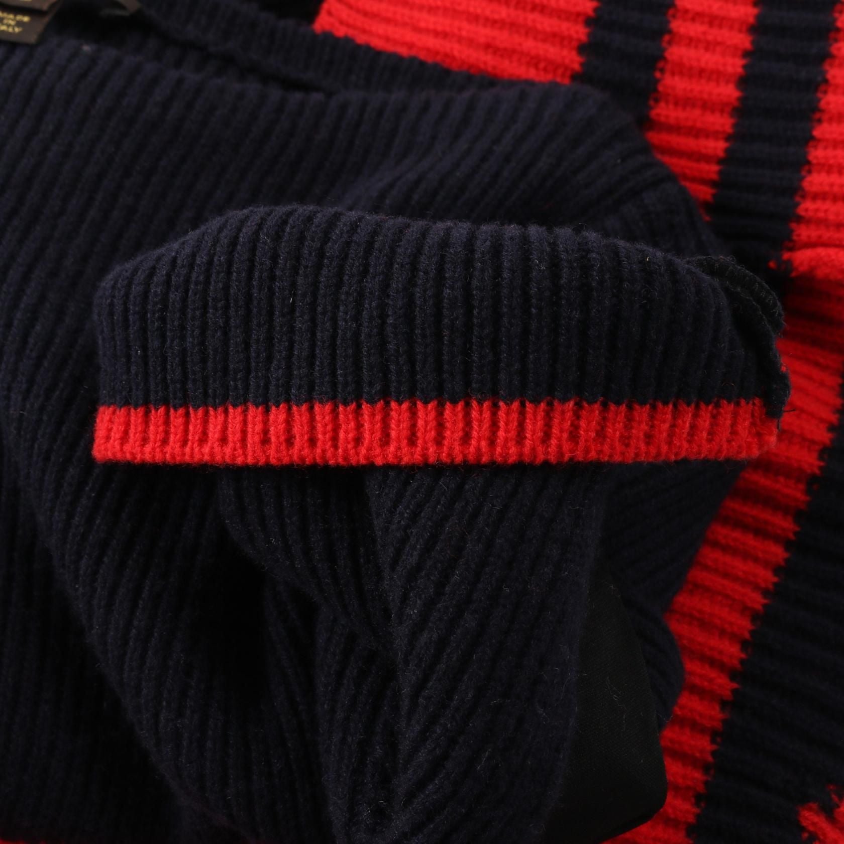 Louis Vuitton Red Navy Red Black Dress Rw 132wf 4kd 09ode