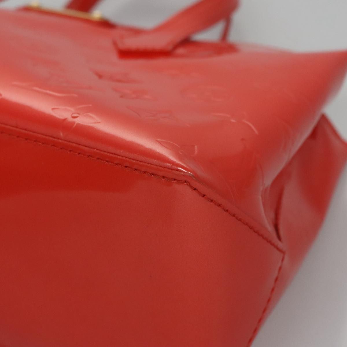 Louis Vuitton Vernis Wilshire Pm Hand Bag Orenge M 93644 Lv Auth