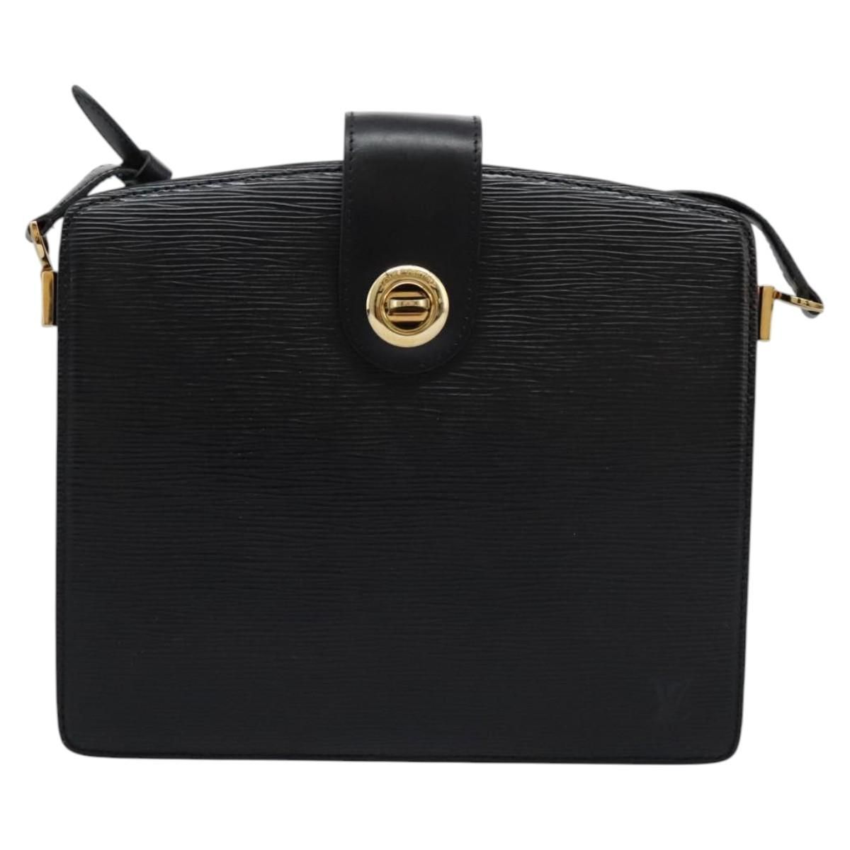 Louis Vuitton Epi Capuchin Shoulder Bag Black M 52342 Lv Auth