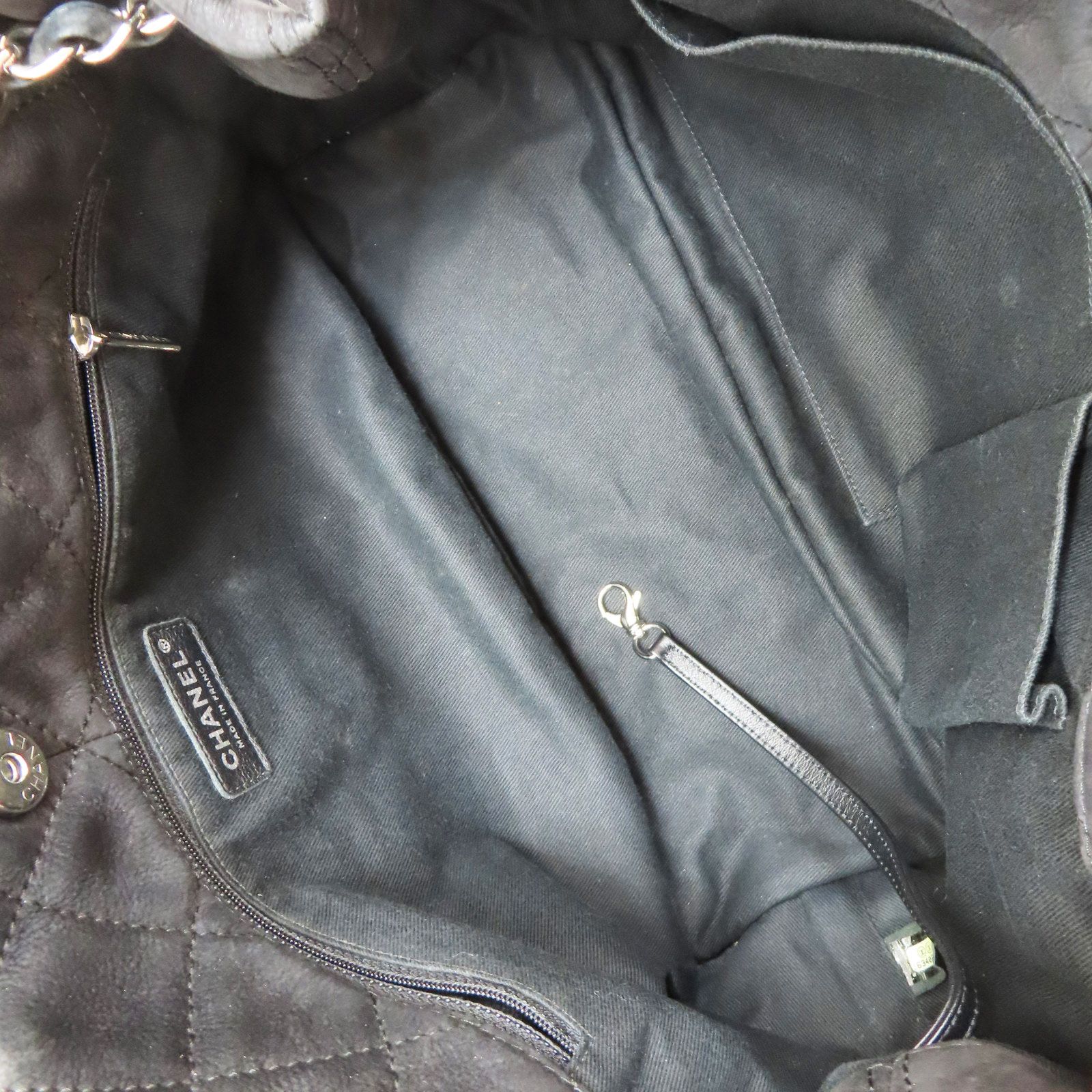 Chanel Natural Beauty Tote Black Suede