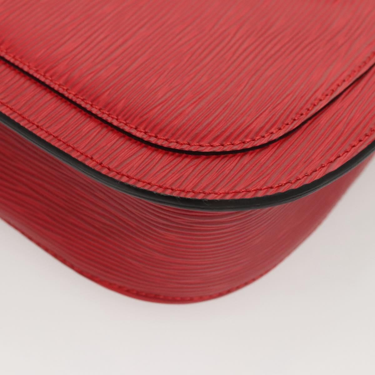 Louis Vuitton Epi Saint Cloud Gm Shoulder Bag Red M 52197 Lv Auth