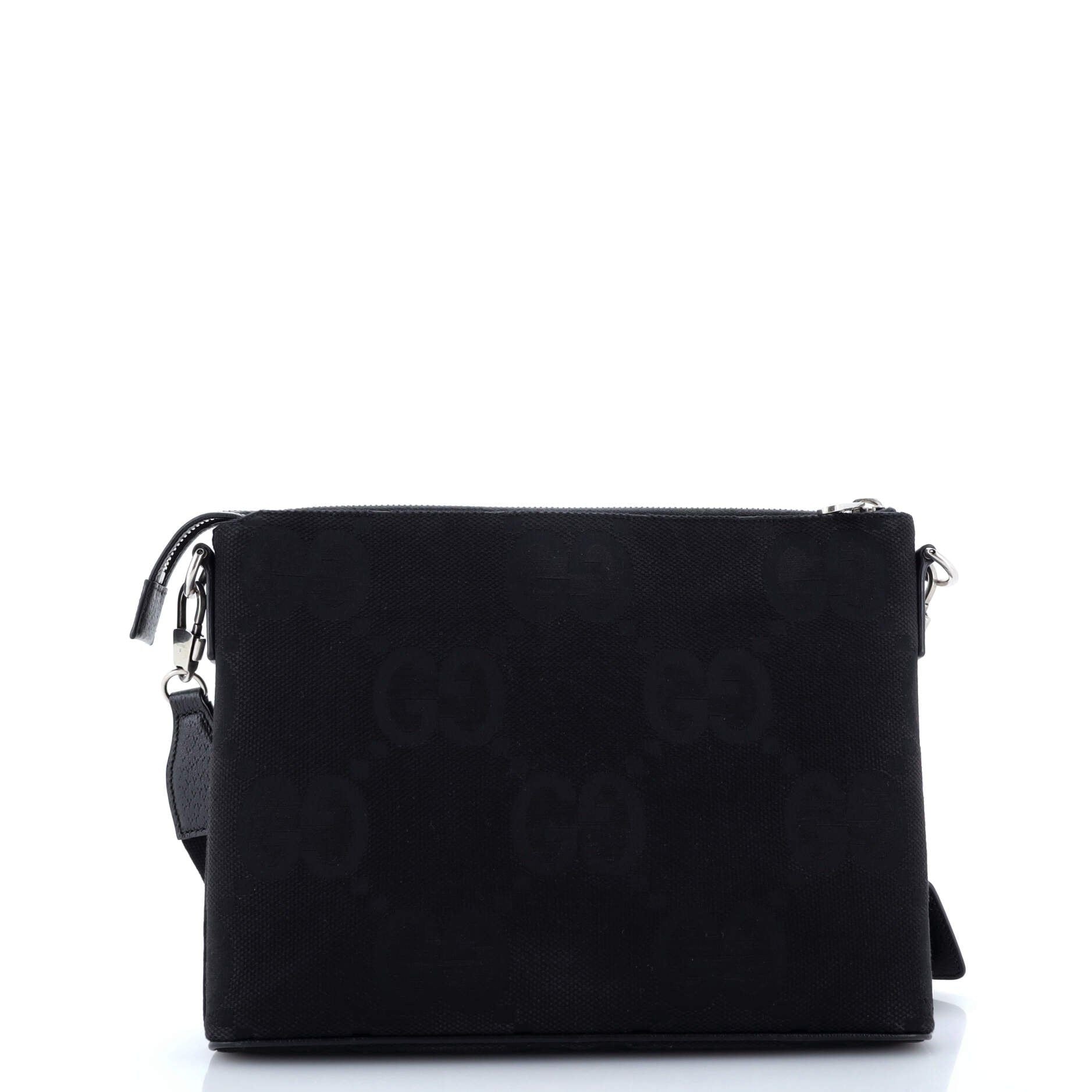 Gucci Zip Messenger Bag Jumbo Gg Canvas