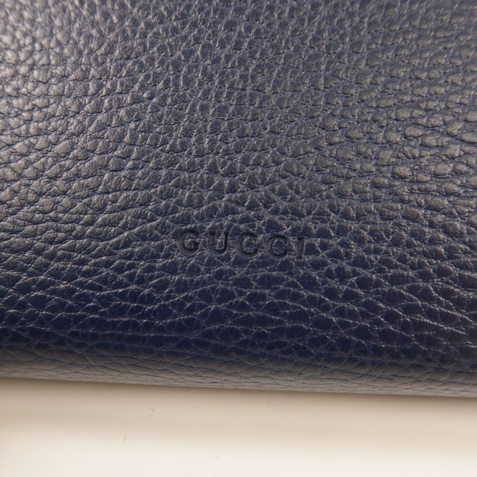Gucci Dionysus Cowhide Leather Shoulder Bag Black Blue Calfskin (cowhide) 401231