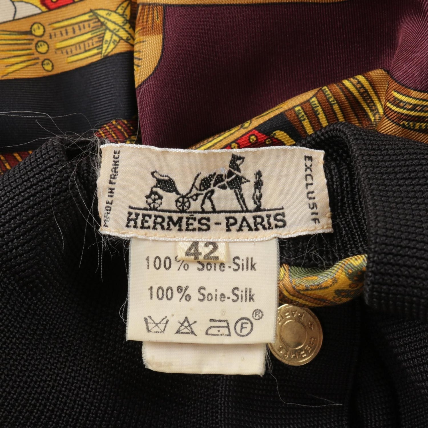 Hermes Tarot Print Blouse Silk