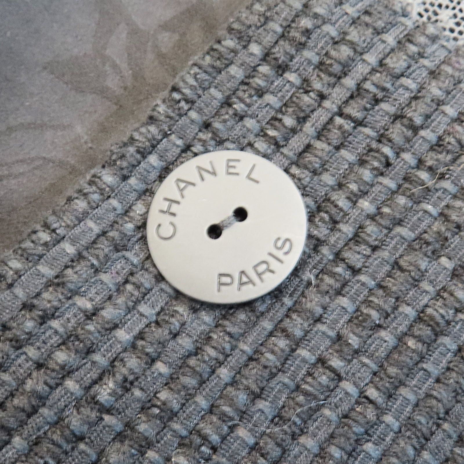 Chanel Tweed And Lace Jacket Black 36