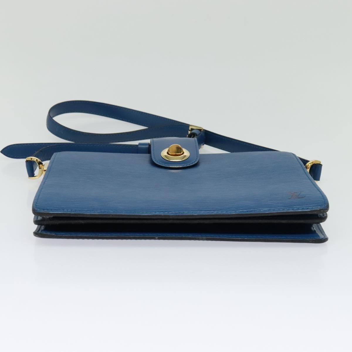 Louis Vuitton Epi Capuchin Shoulder Bag Blue M 52345 Lv Auth