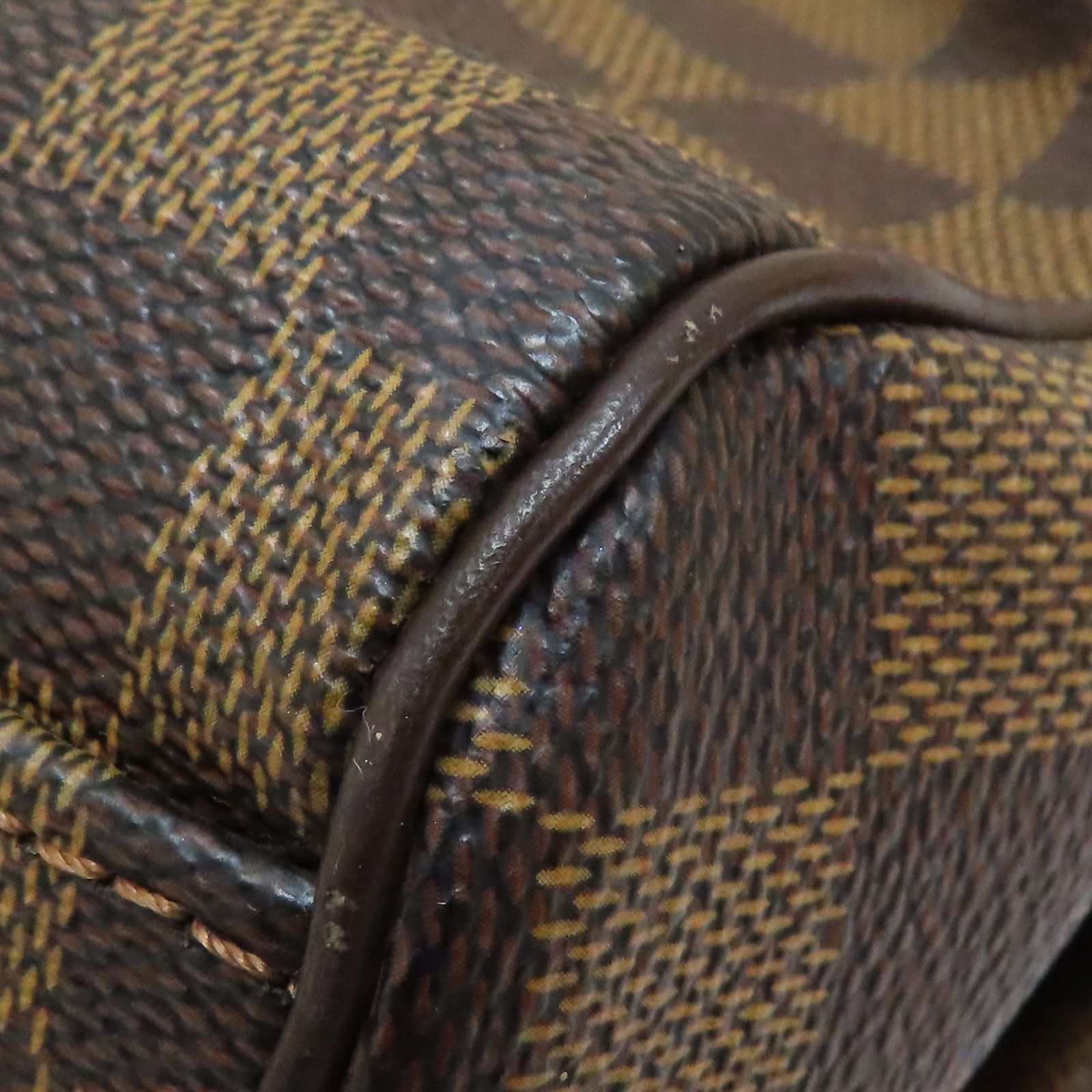 Louis Vuitton Trevi Pm Shoulder Handbag Damier Ebene Brown N 51977