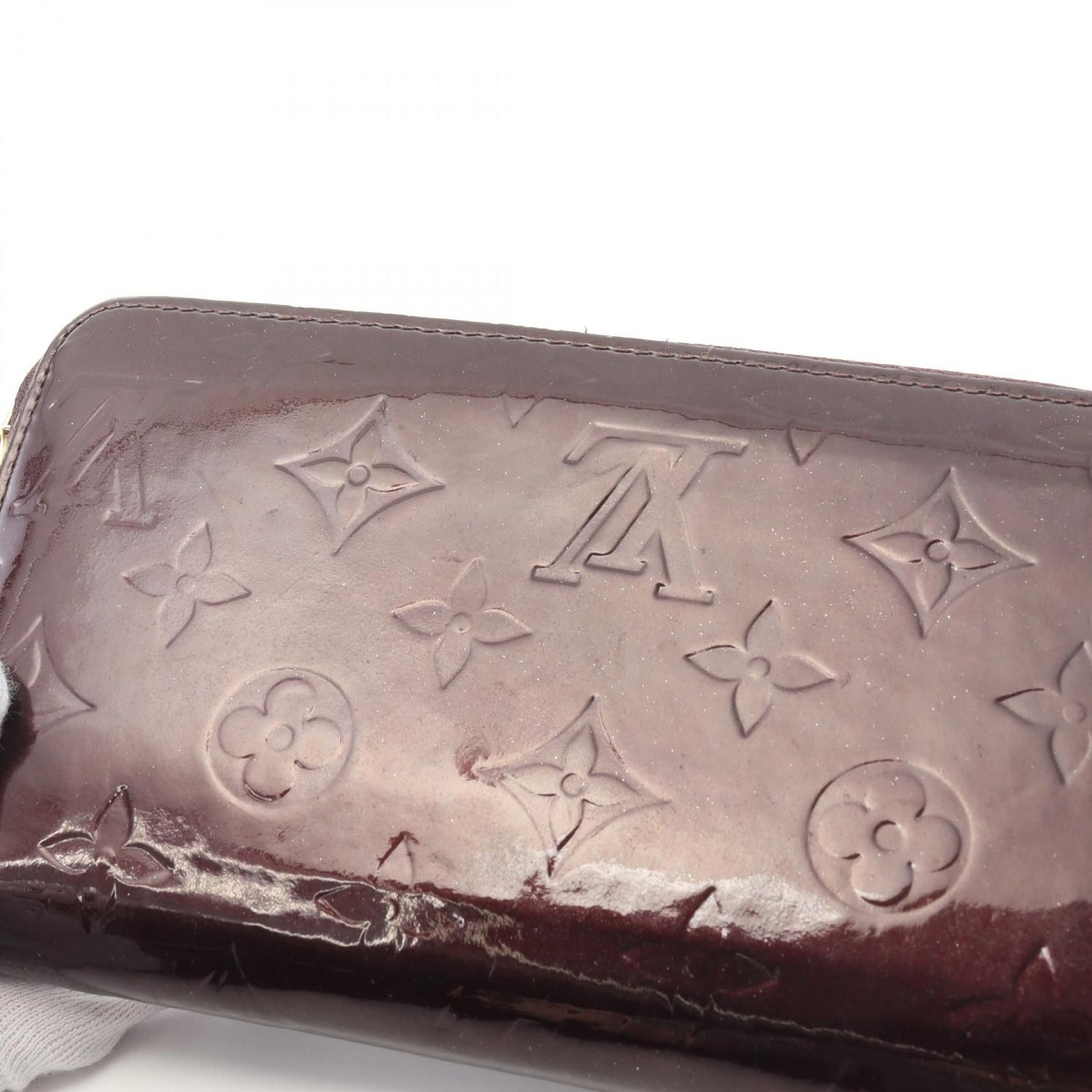 Louis Vuitton Zippy Wallet Amarrant Purple Around Long Wallet M 93522