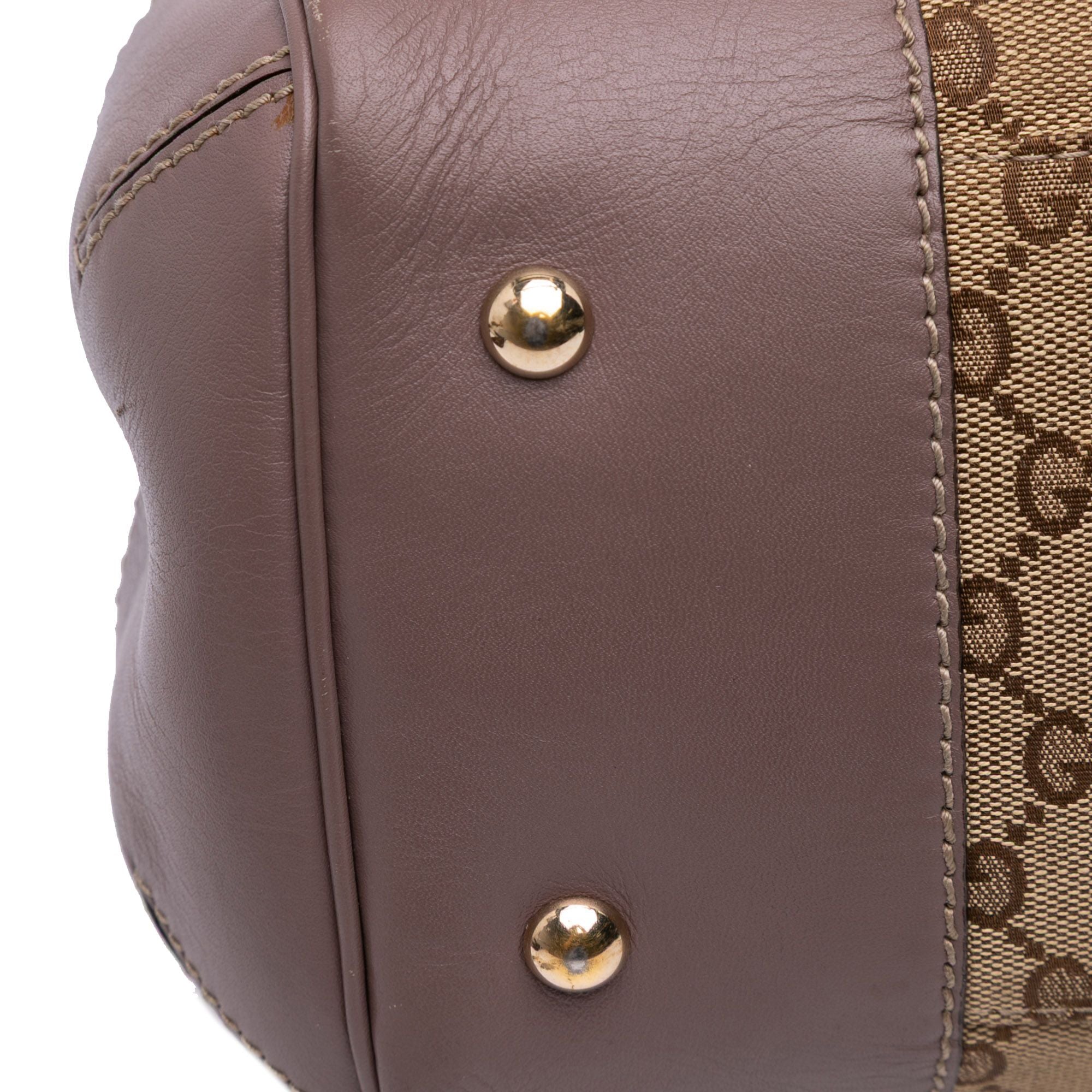 Gucci GG Canvas Mayfair Tote Brown