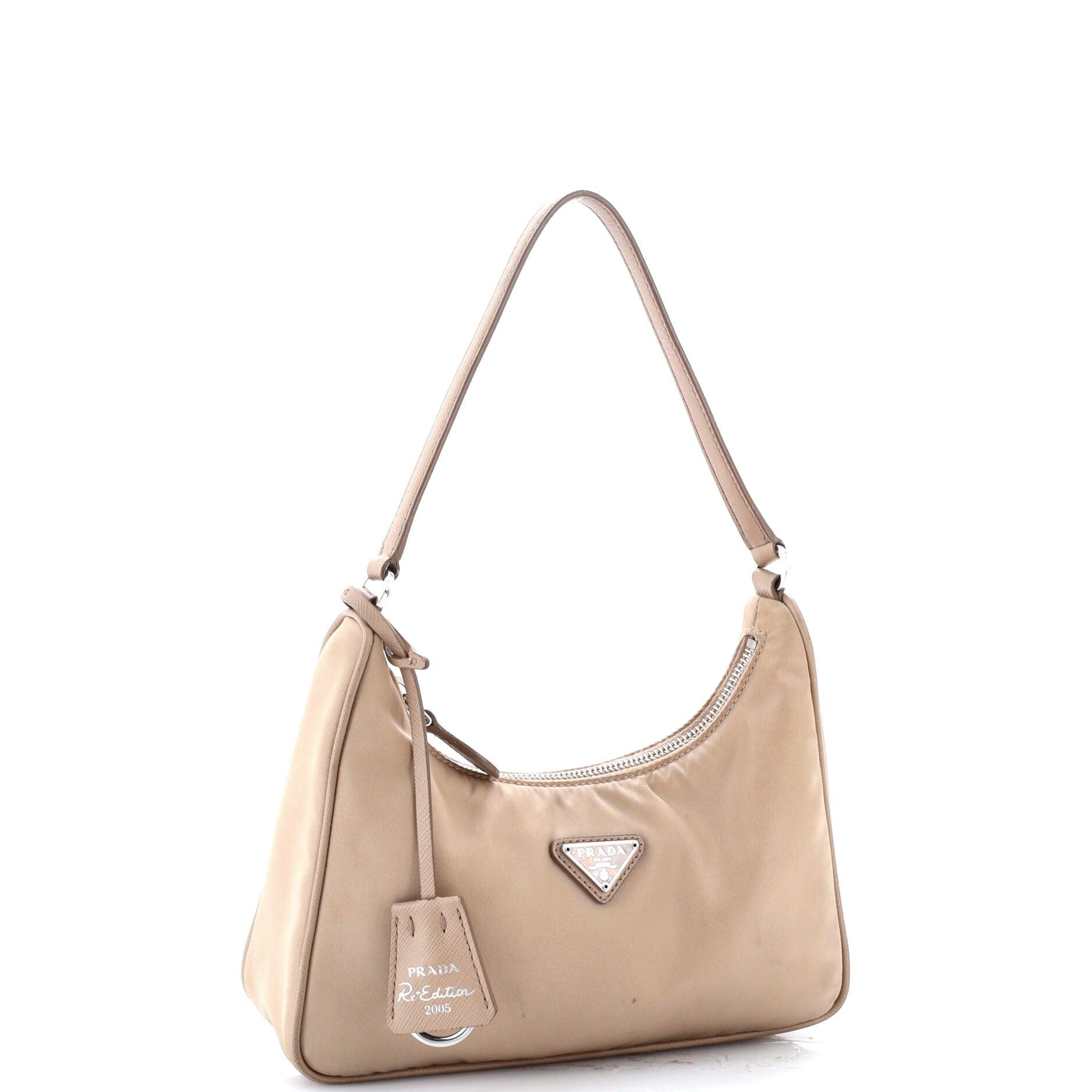 Prada Re-Edition 2005 Hobo Tessuto With Saffiano Leather Mini