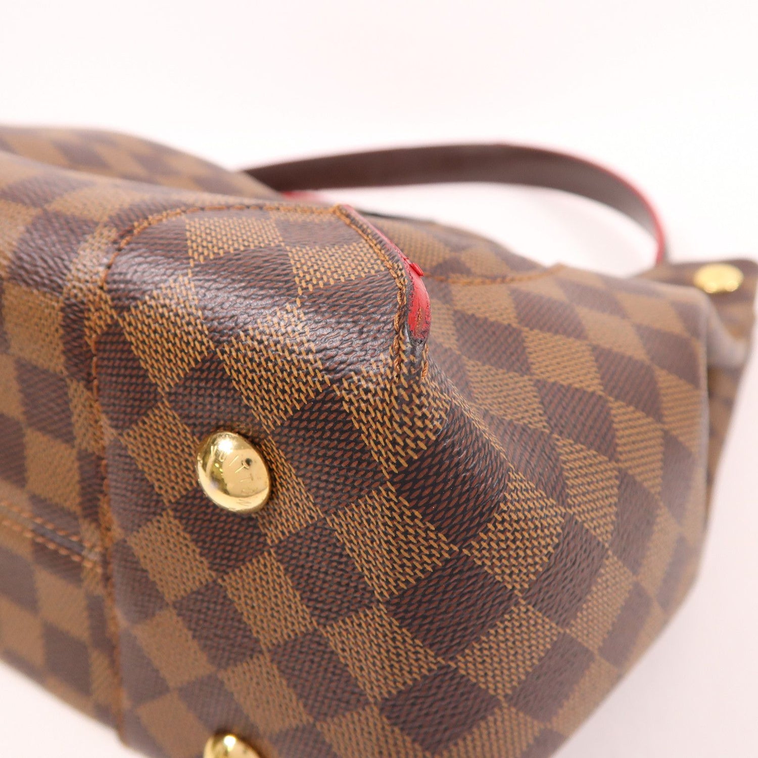Louis Vuitton Damier Caissa Hobo Gold Shoulder Bag Ebene Brown Shoulder Bag N 41555