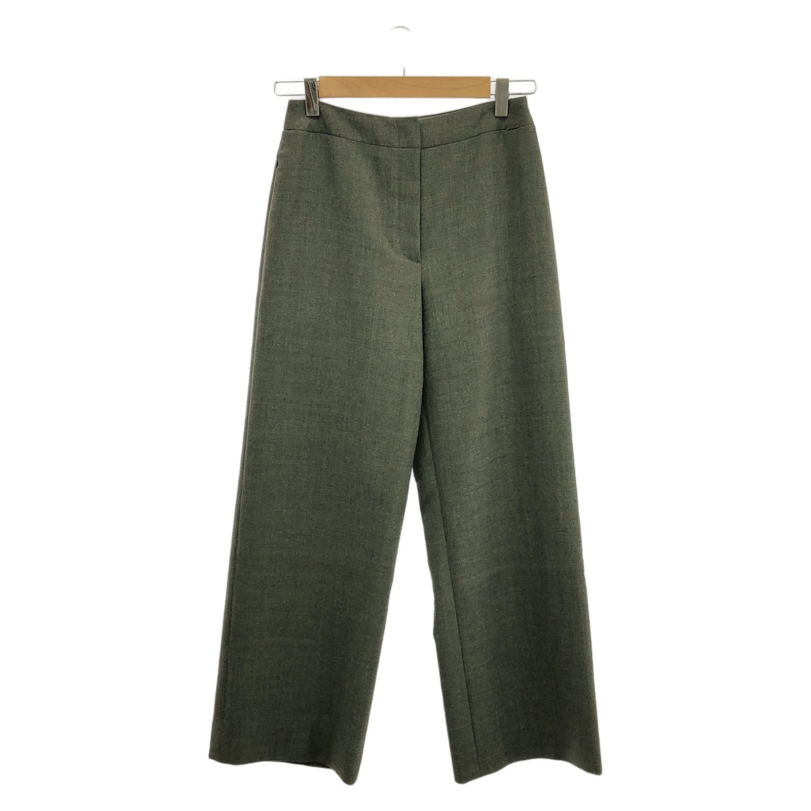 Chanel Green Pants Wool P 13903v 07978
