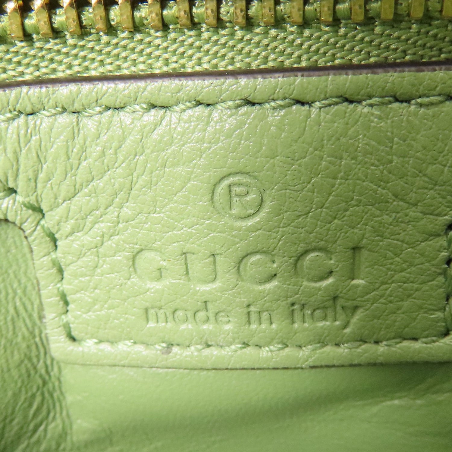 Gucci Leather Blondie Gold Hand-handed Shoulder Bag 2way Shoulder Bag Green Leather 721172
