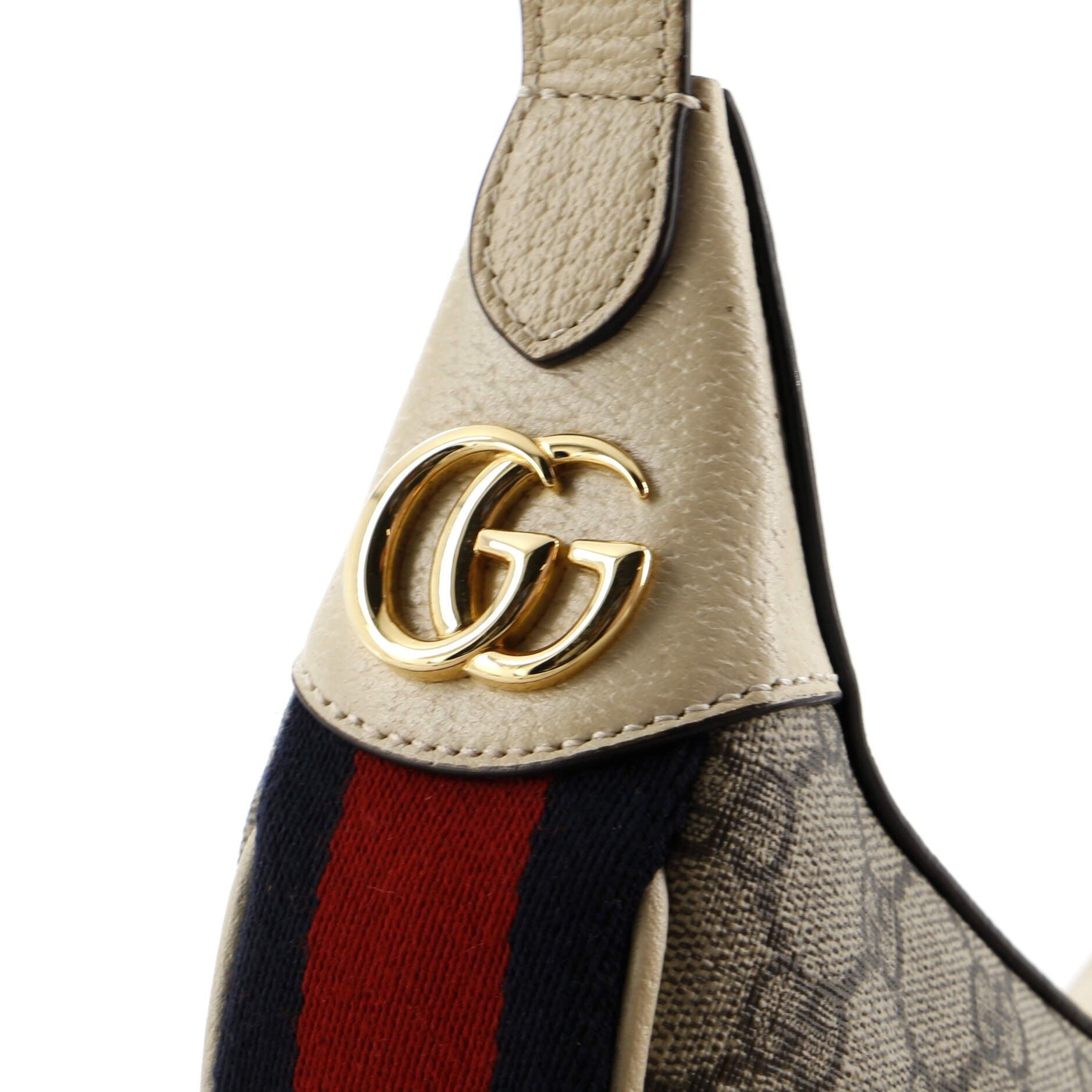 Gucci Ophidia Zip Hobo Gg Coated Canvas Mini