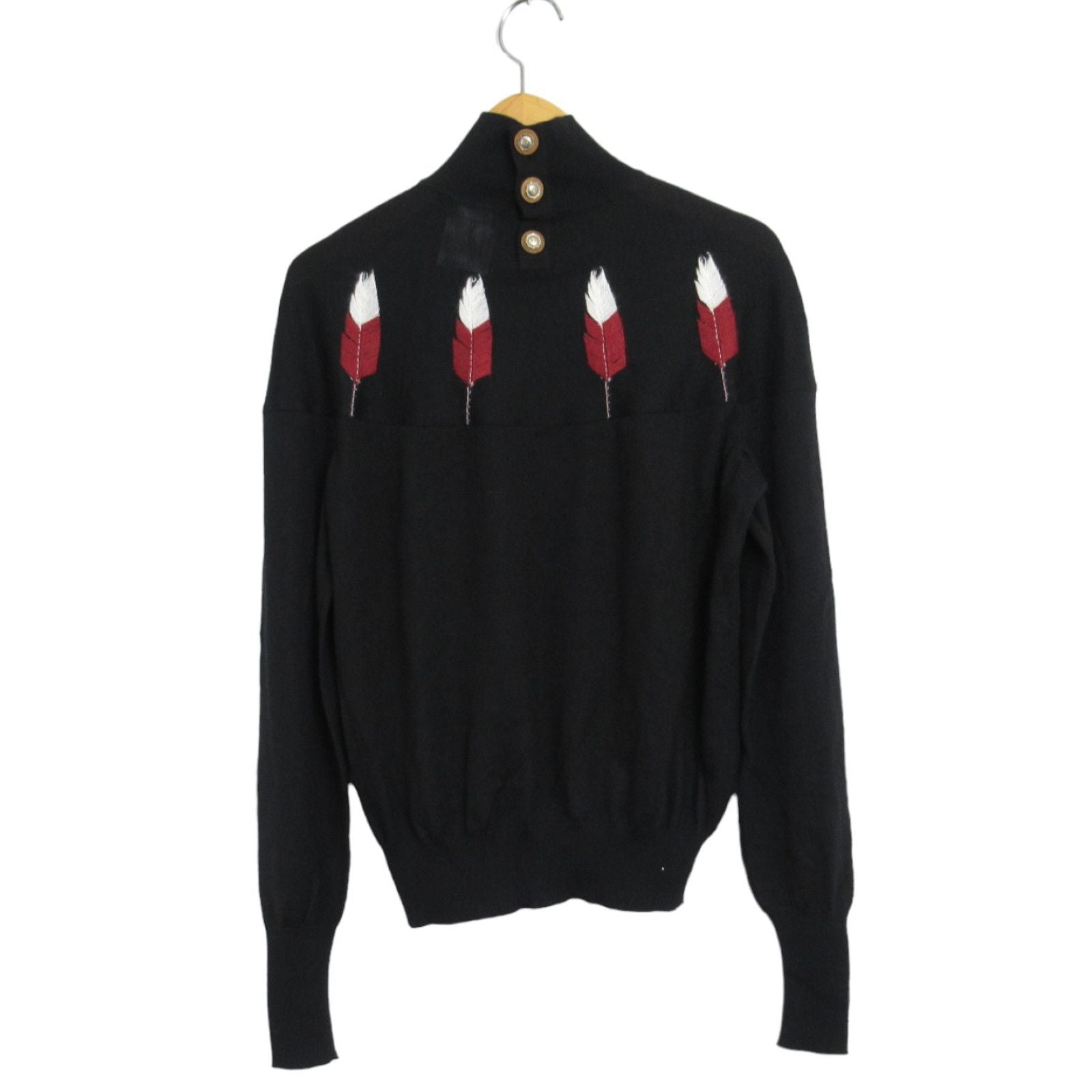 Chanel Knitwear Sweater Black Cashmere Silk 36