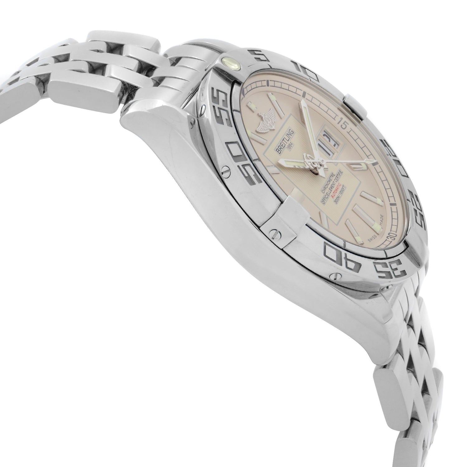 Breitling Galactic 41 Steel Silver Dial Automatic Mens Watch A49350L2/G699-366A