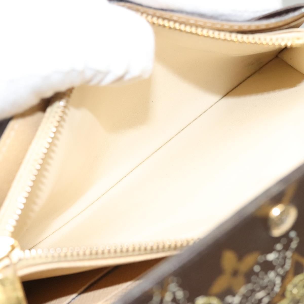 Louis Vuitton Monogram Dentelle Portefeuille Sarah Wallet M 95390 Lv Auth