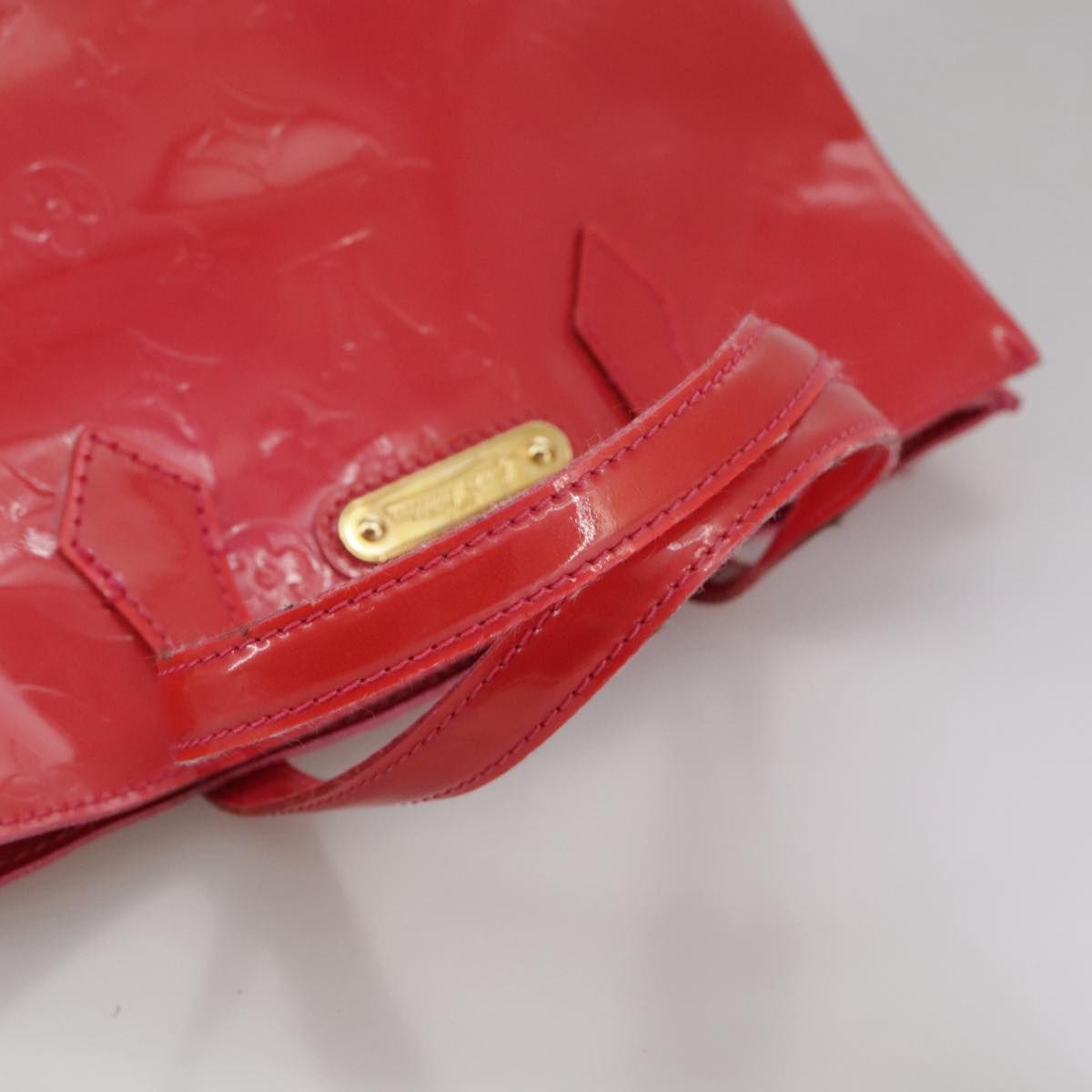 Louis Vuitton Vernis Wilshire Pm Hand Bag Rose Pop M 93643 Auth