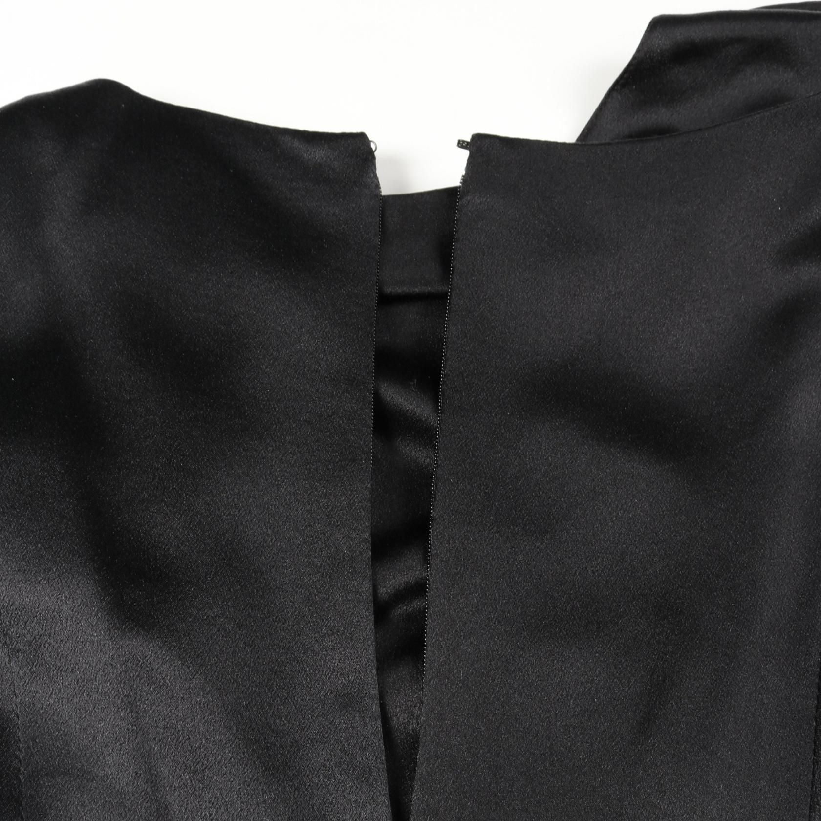 Chanel Black Dress Silk P 12104v 3506