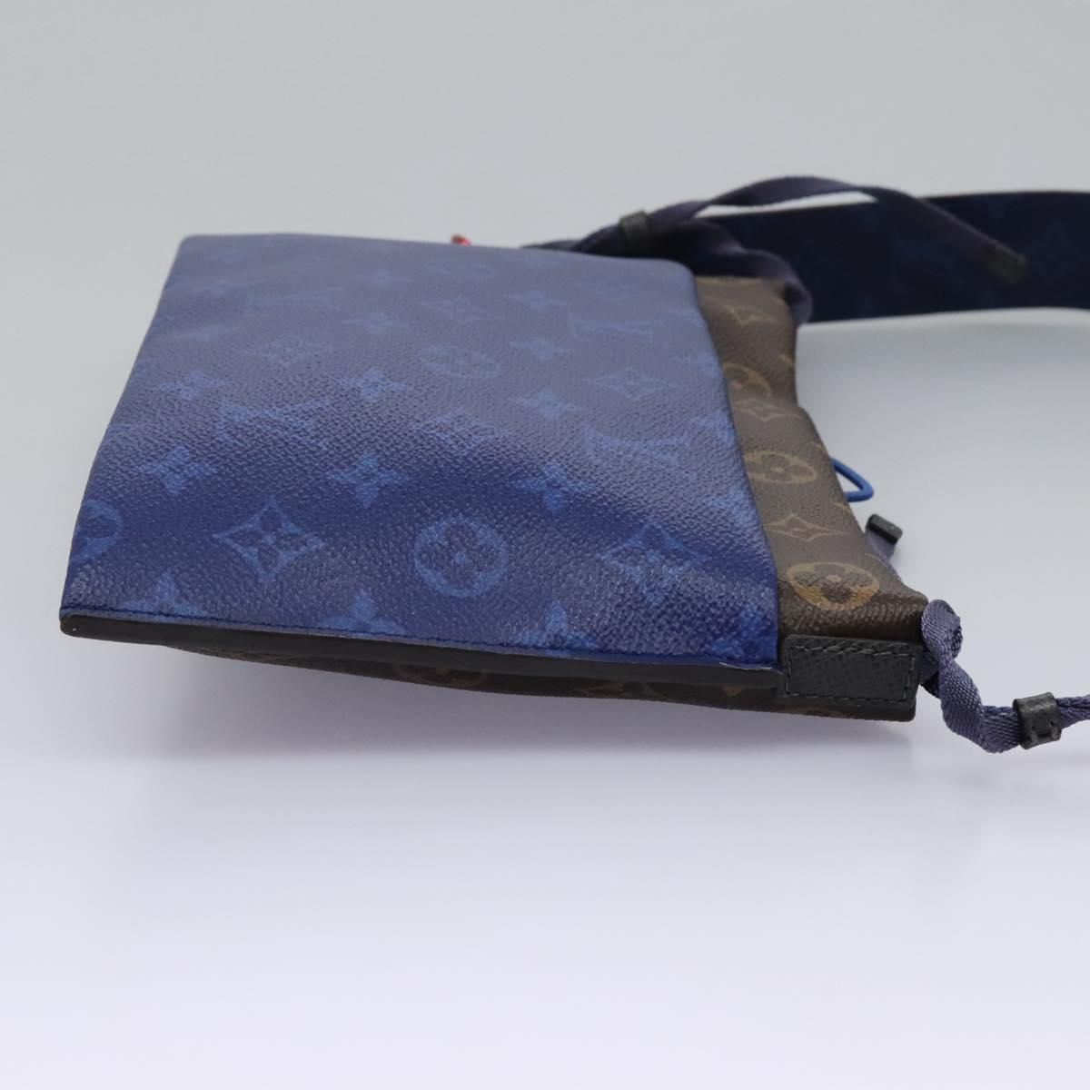 Louis Vuitton Monogram Pacific Split Sacoche Shoulder Bag Blue M 43854 Auth