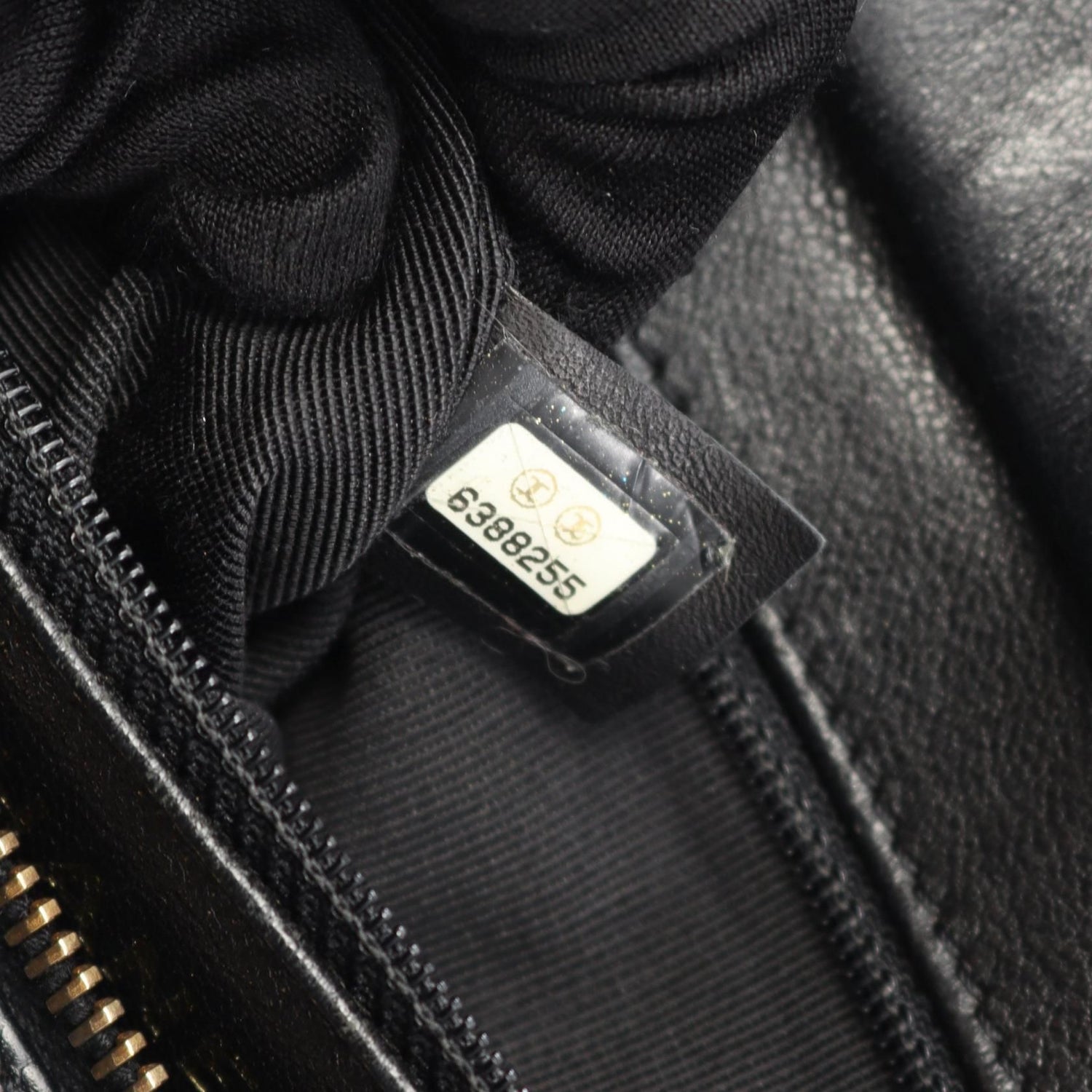 Chanel Black Matelasse Handbag Calfskin (cowhide)