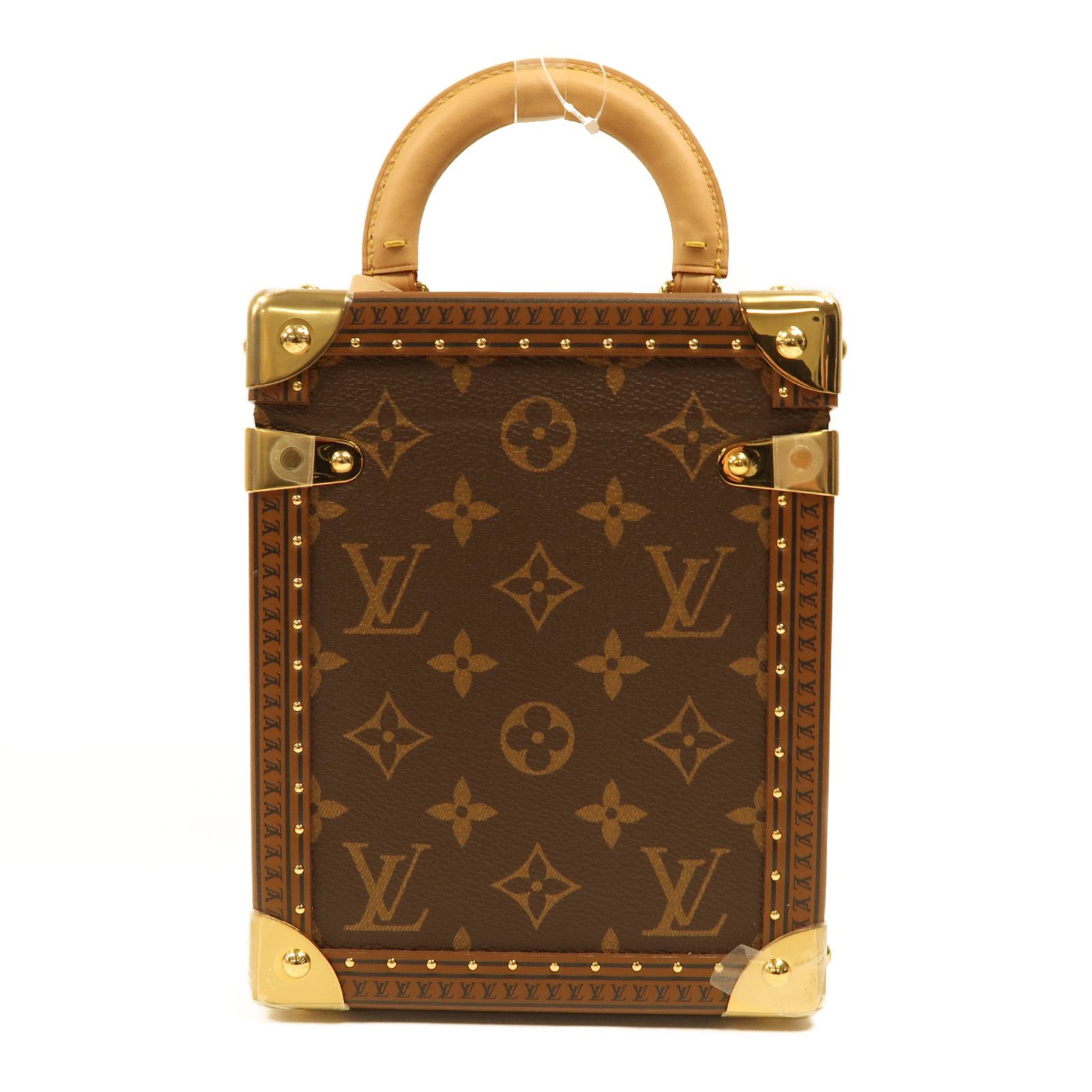 Louis Vuitton Monogram Camera Box Gold Hand-handed Shoulder Bag Color Brown 2way Shoulder Bag M 10079