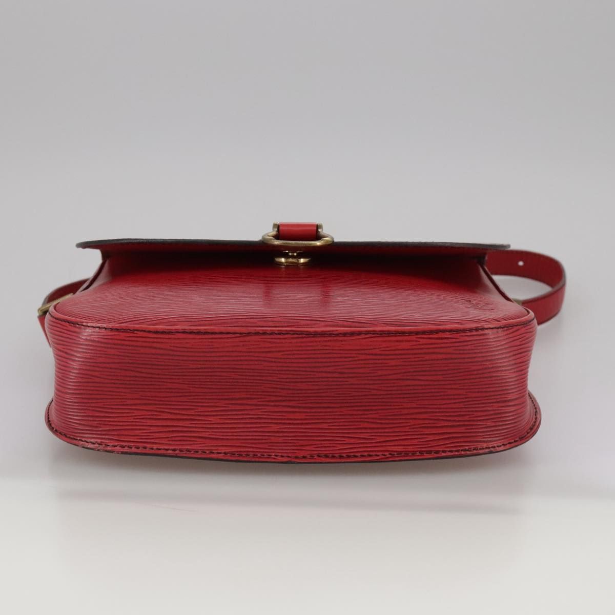Louis Vuitton Epi Saint Cloud Gm Shoulder Bag Red M 52197 Lv Auth
