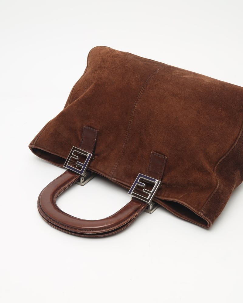 Fendi Suede Ff Handbag