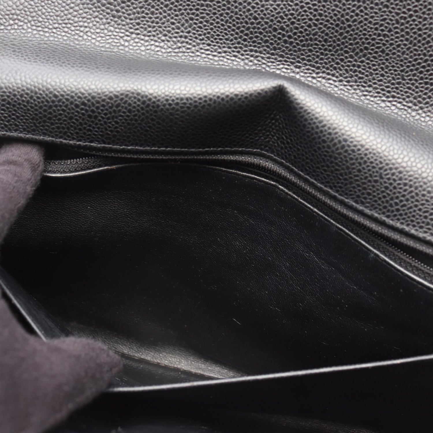 Chanel Black Big Matelasse 34 Shoulder Bag Calfskin (cowhide)