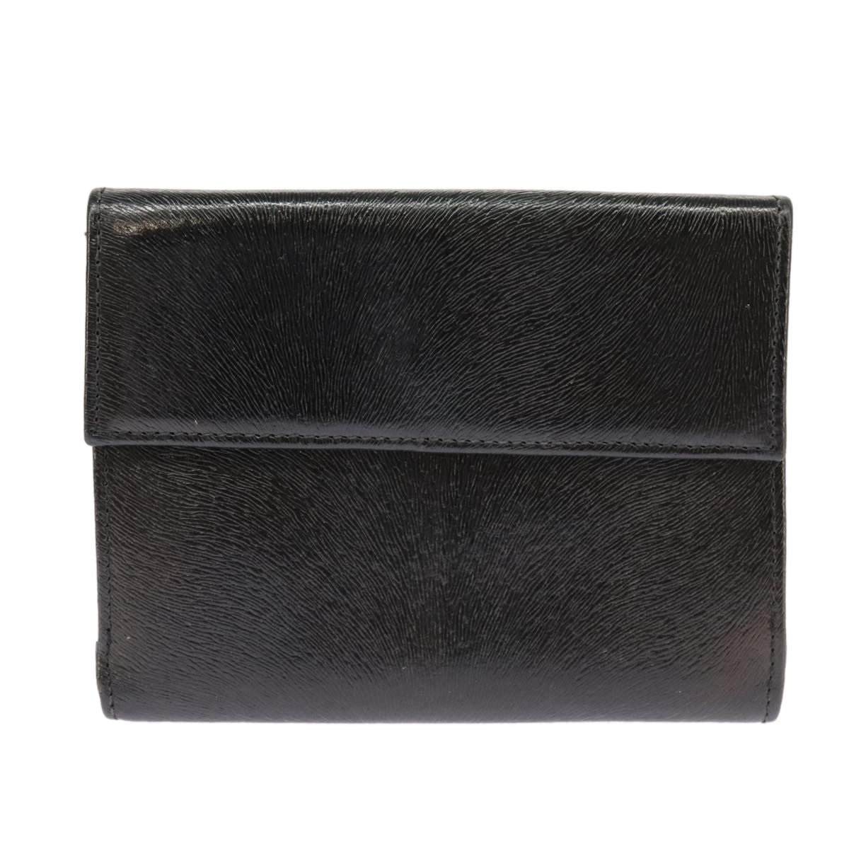 Fendi Wallet Leather Black Auth