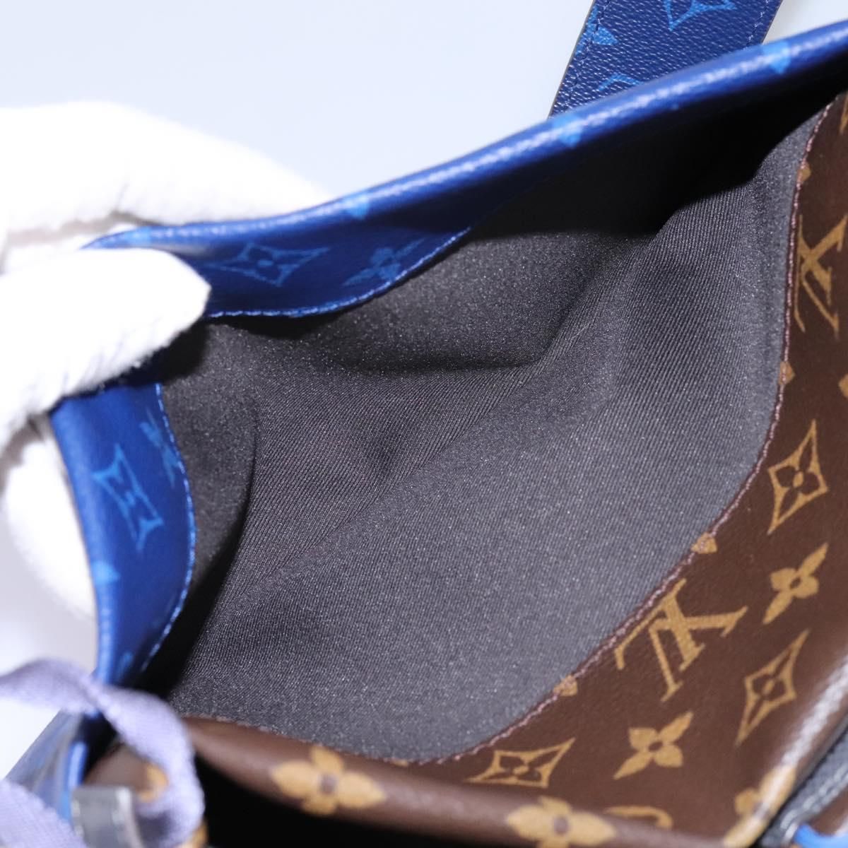 Louis Vuitton Monogram Pacific Split Sacoche Shoulder Bag Blue M 43854 Auth